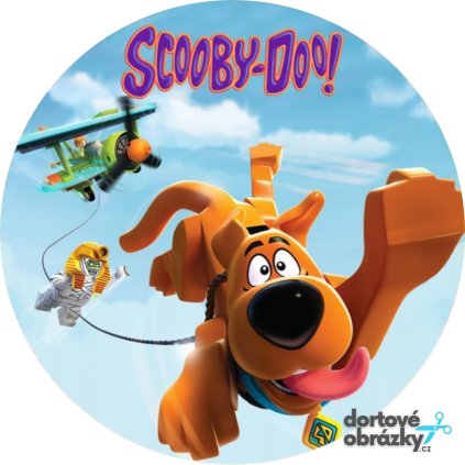 Jedlý papír  SCOOBY DOO (● velikost průměr 20 cm ☝, ● materiál FONDÁNOVÝ DECORLIST ✴️)
