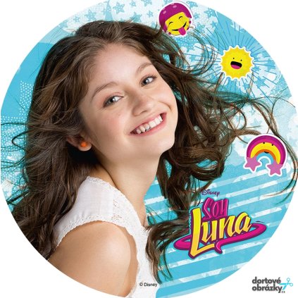 Jedlý papír  SOY LUNA (● velikost průměr 20 cm ☝, ● materiál FONDÁNOVÝ DECORLIST ✴️)
