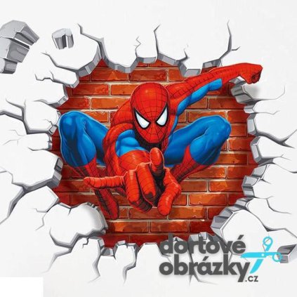 Jedlý papír  SPIDERMAN (● velikost průměr 20 cm ☝, ● materiál FONDÁNOVÝ DECORLIST ✴️)