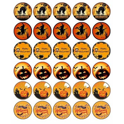 Jedlý papír HALLOWEEN (● materiál FONDÁNOVÝ DECORLIST ✴️)