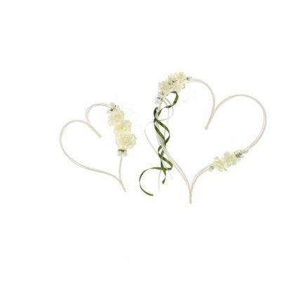 0018248 dekoracni srdce na auto ratan se zelenym zdobenim 2 ks 600