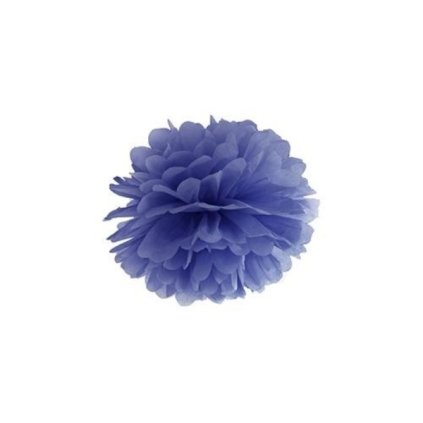 0005513 pom pom tmave modry 25 cm 600