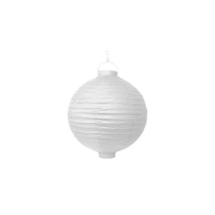 0005542 lampion se svetylkem 20 cm bily 600