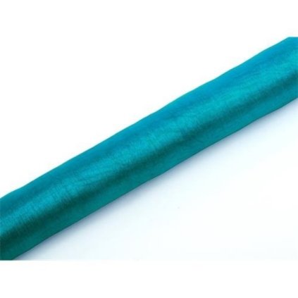 0006019 organza 36cm x 9m tyrkysova 600