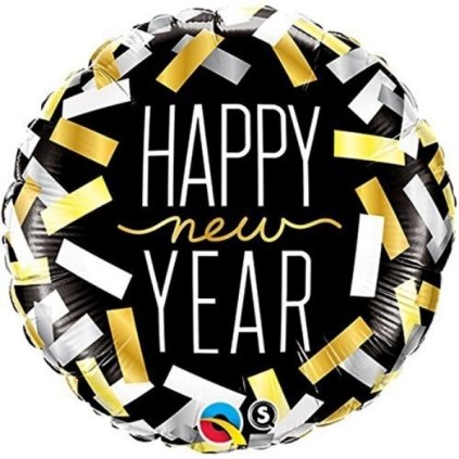 0007265 foliovy balonek konfety happy new year 46 cm 600
