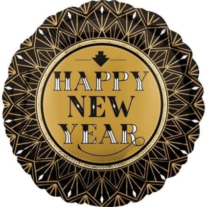 0014006 foliovy balonek happy new year twenties 45 cm 600