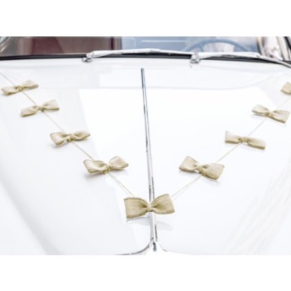 0015818 svatebni dekoracni set na auto juta 5 ks 600