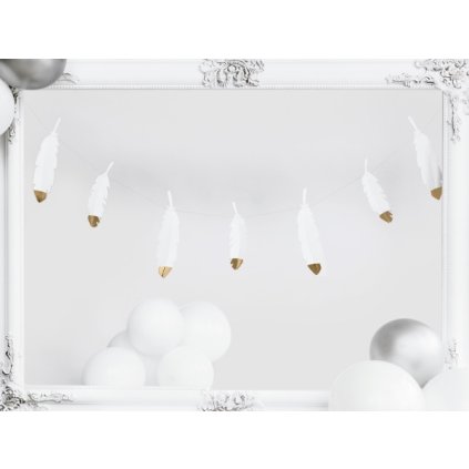 0016095 girlanda pirka bilo zlata 160 cm 600