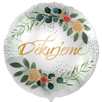 0017285 foliovy balonek dekujeme cz 43cm 600