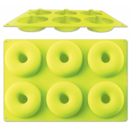 Silikonová pečící forma na 6 donutů
