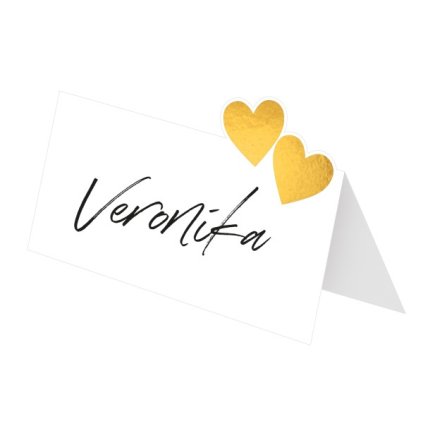 0018008 jmenovky ke svatebnimu stolu zlate srdicka 8 ks 600