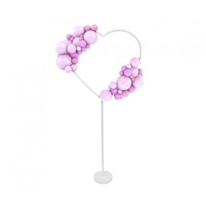0018059 konstrukce na balonkovou dekoraci stojan ve tvaru srdce 78 cm 600