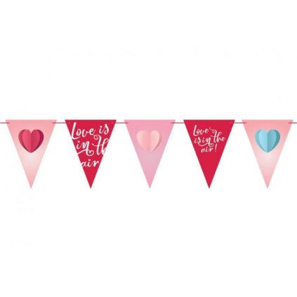 0021223 vlajeckova girlanda love is in the air 21x28 cm 270 cm 600