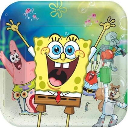 0013044 eko papirove talire sponge bob new 23 cm 8 ks 600