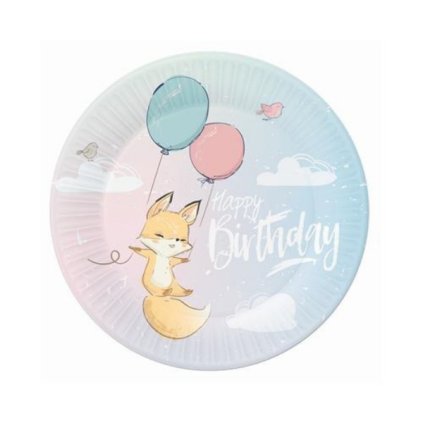 0021757 eko papirove talire pastel animals 18 cm 600