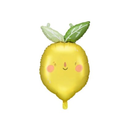 0021776 foliovy balonek citron s listky a oblicejem 50 x 75 cm 600