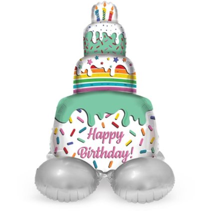 0022535 stojici balonek narozeninovy dort s polevou happy birthday 72 cm 600
