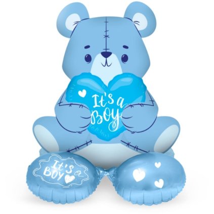 0022532 stojici foliovy balonek medvidek its a boy 61 cm 600