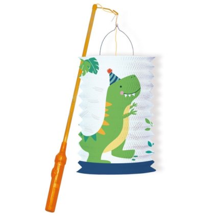 0022954 zavesny lampion valec s tyckou dinosaurus 28 cm 600
