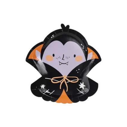 0023069 papirove talire halloween roztomily drakula 23x25 cm 600