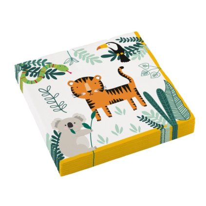 0023107 papirove ubrousky se zviratky 16 ks 33 x 33 cm 600
