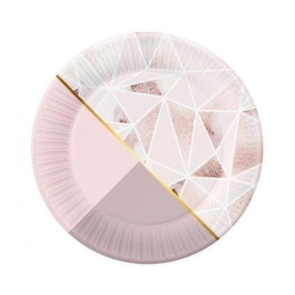0023695 papirove talire rose chic 18 cm 6 ks 600