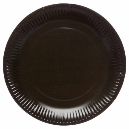 0024808 papirove talire cerne 23 cm 8 ks amscan 600