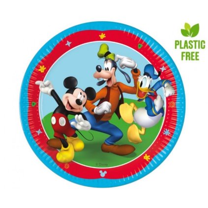 0025277 papirove talire mickey mouse rock the house 23cm 600