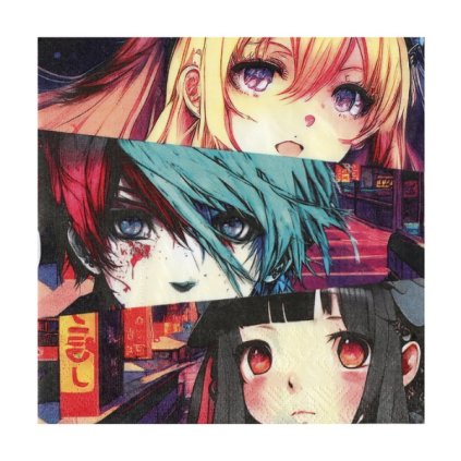 0025449 ubrousky manga 33 33 cm 20 ks 600