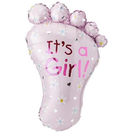 0026864 foliovy balonek stopa its a girl 82 x 58 cm 600