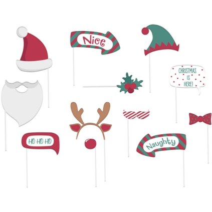 0029033 vanocni rekvizity do fotokoutku holly jolly 12 ks 600