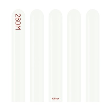 0029803 modelovaci balonky bile standard white 260m 100 ks 600