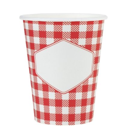 0032577 papirove kelimky cervenobile kostkovane venkovsky styl 270 ml 10 ks 600