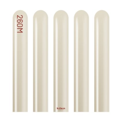 0032433 modelovaci balonky bilo zlate mirror white gold 260m 50 ks 600