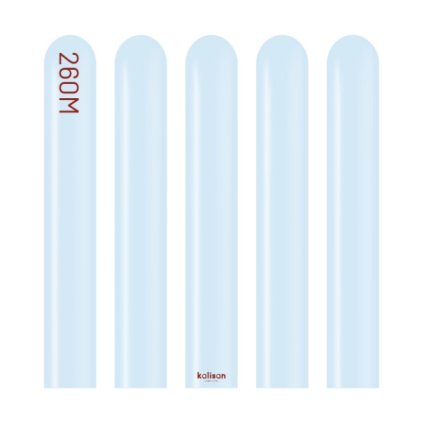 0032424 modelovaci balonky svetle modre macaron baby blue 260m 100 ks 600