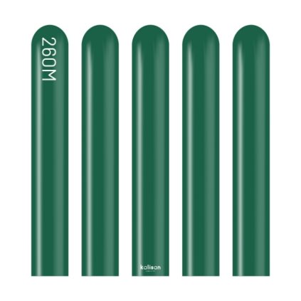 0032393 modelovaci balonky tmave zelene standard dark green 260m 100 ks 600