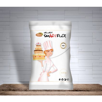 Smartflex Velvet Mandle 250 g v sáčku (Potahovací a modelovací hmota na dorty) /D_0143