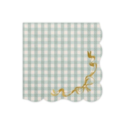 0032908 papirove ubrousky zelene kostky se zlatou masli 33 x 33 cm 12 ks 600