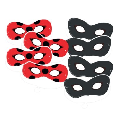 0033051 papirove masky na oblicej miraculous 8 ks 600