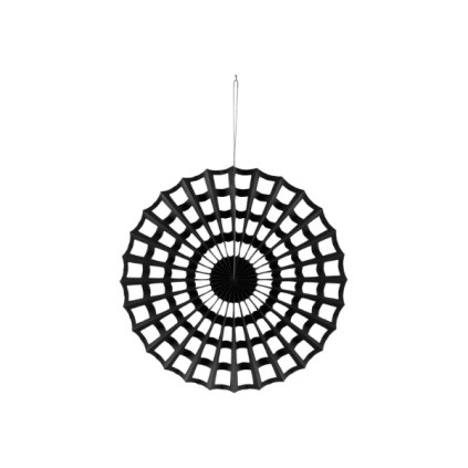 0033212 dekoracni rozeta pavucina cerna 50 cm 600