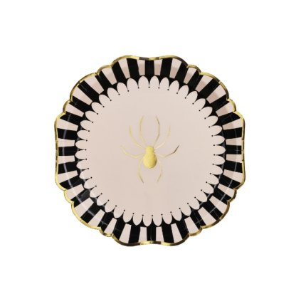 0033218 papirove talirky s pavoukem 23 cm mix 6 ks 600