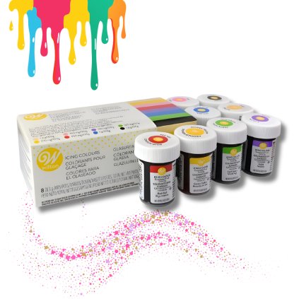 Sada gelových barev Wilton (8 ks)