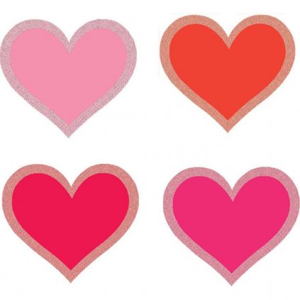 0017472 papirove konfety glitrove srdicka 6 cm 50 ks 600