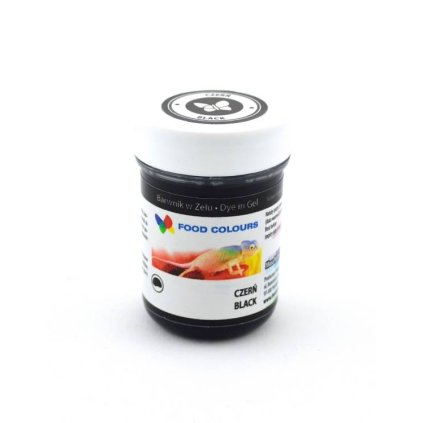 Food Colours gelová barva (Black) černá 35 g ♡