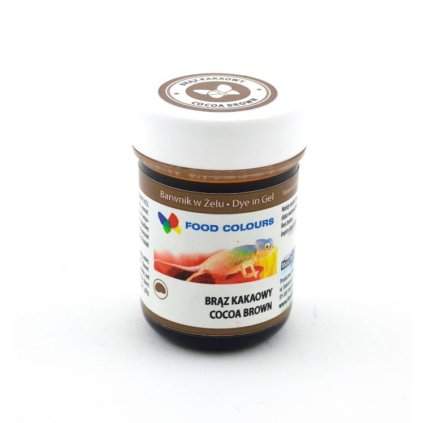Food Colours gelová barva (Cocoa Brown) tělová 35 g ♡