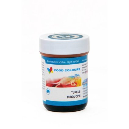 Food Colours gelová barva (Turquoise) tyrkysová 35 g ♡