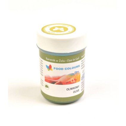 Food Colours gelová barva (Olive) olivová 35 g ♡