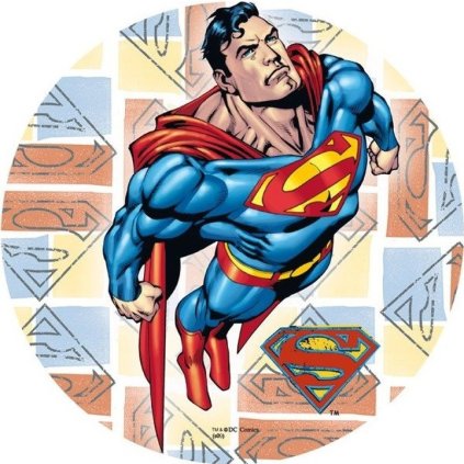 oplatek na tort superman 21cm