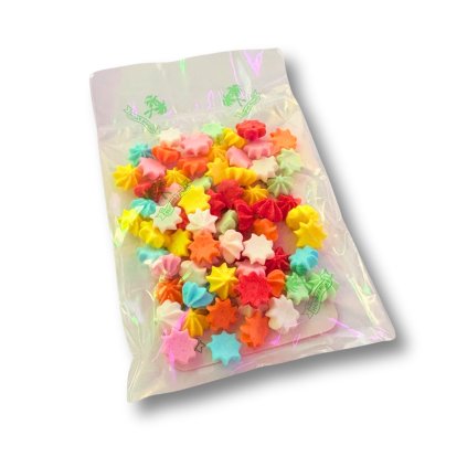 Cukrová dekorace - mini pusinky (pucky) 20g, syté barvy