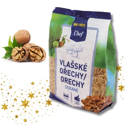 Vlašské ořechy sekané 2-4 mm 500 g